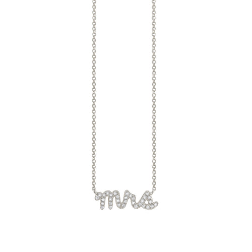 Gold & Diamond Mrs Necklace