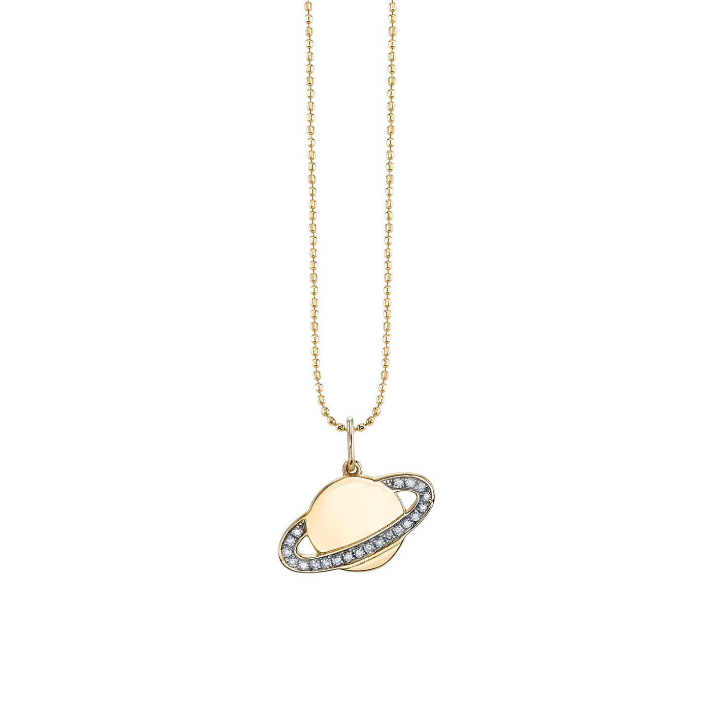 & Diamond Saturn Charm