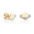 Gold & Diamond Small Saturn Stud