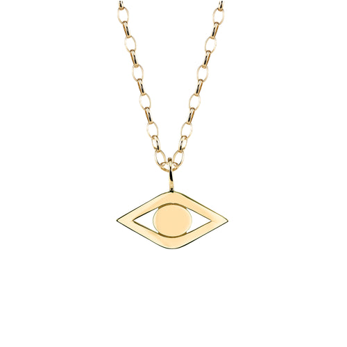 Men's Collection Pure Yellow Gold Eye Charm