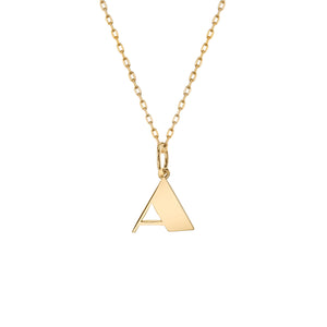 Pure Gold Small Initial Necklace - Sydney Evan Fine Jewelry