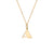 Pure Gold Small Initial Necklace