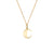 Pure Gold Small Initial Necklace