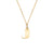 Pure Gold Small Initial Necklace