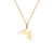 Pure Gold Small Initial Necklace