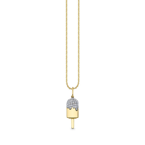 Kids Collection Gold & Diamond Popsicle Necklace