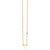 Gold Plated Sterling Silver Zodiac Necklace with Bezel Set Diamond