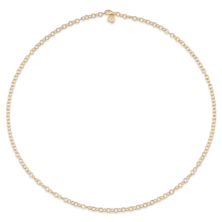 14k Gold Small Oval Link Chain - Sydney Evan Fine Jewelry