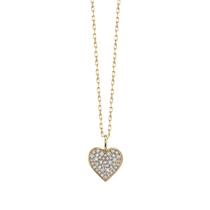 Gold & Diamond Mini Heart Charm - Sydney Evan Fine Jewelry