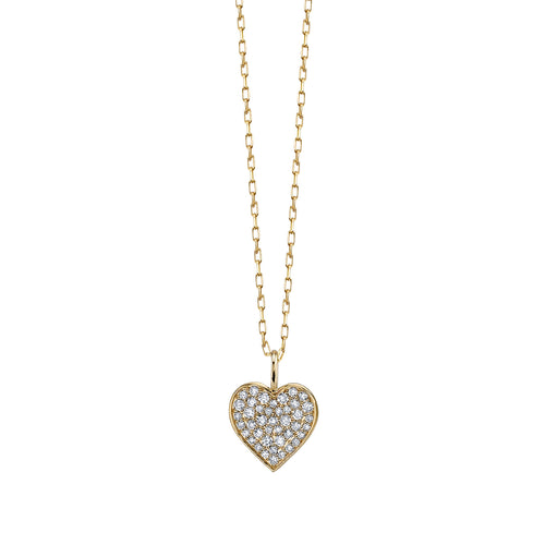 Gold & Diamond Mini Heart Charm