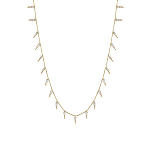 Gold & Diamond Large Fringe Necklace - Sydney Evan Fine Jewelry