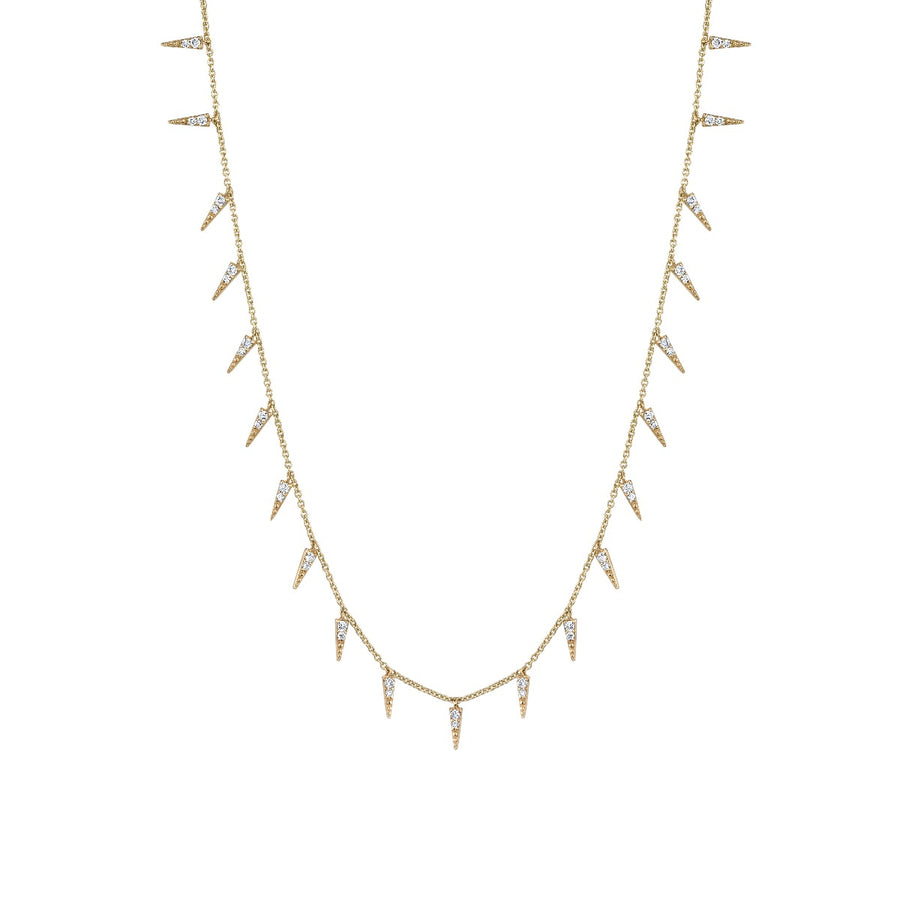 Gold & Diamond Large Fringe Necklace - Sydney Evan Fine Jewelry