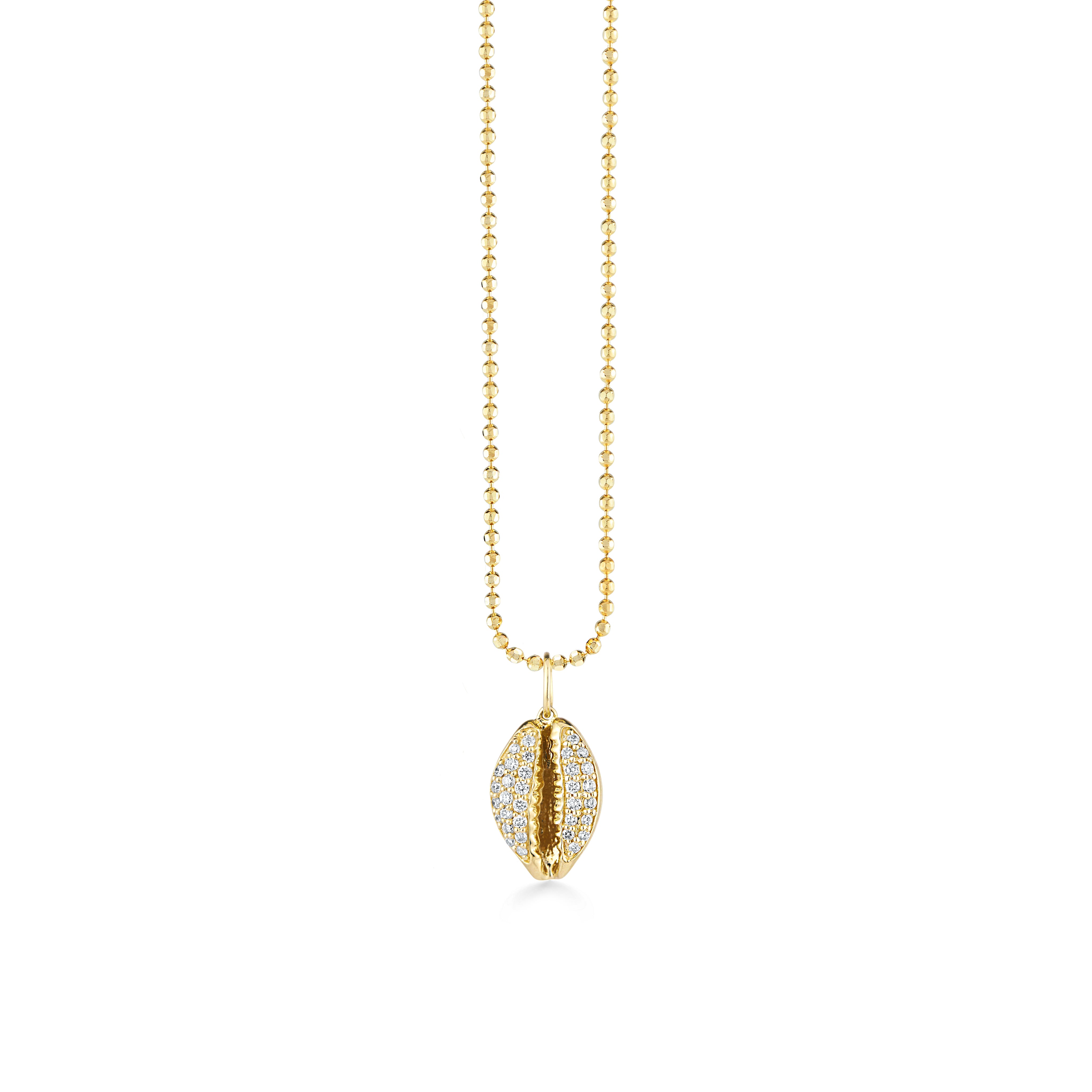 Shop Sydney Evan 14k Gold & Diamond Cowrie Shell Charm