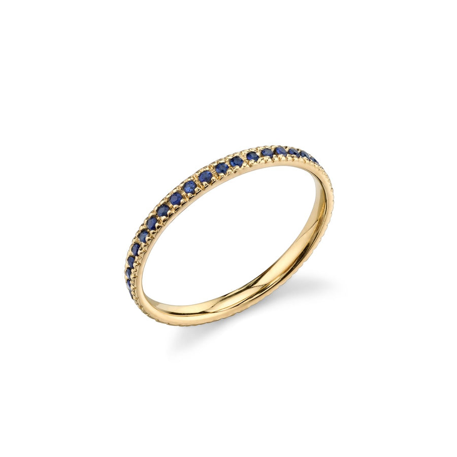 Gold & Blue Sapphire Eternity Band - Sydney Evan Fine Jewelry