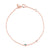 Gold Enamel Mini Eye Anklet