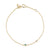 Gold Enamel Mini Evil Eye Anklet