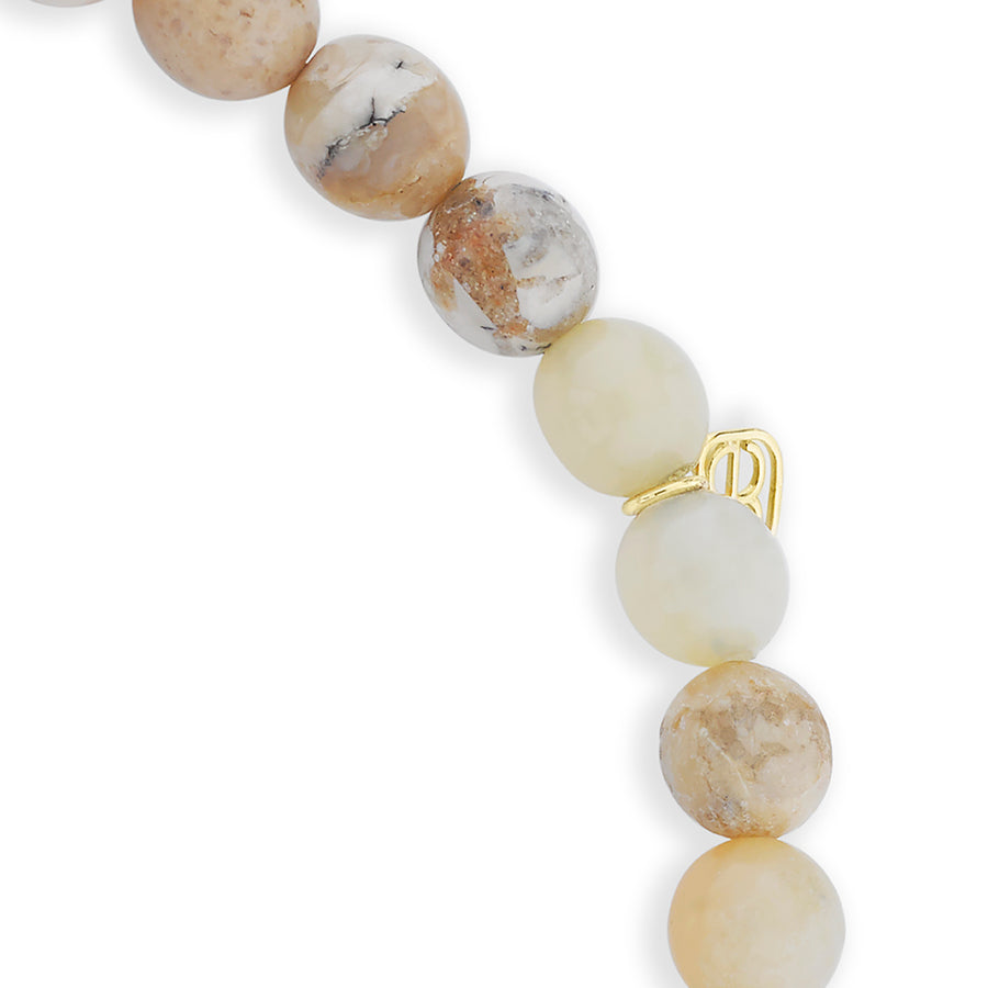 Men's Collection Gold & Diamond Eye on African Opal - Sydney Evan Fine Jewelry