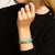 Gold & Diamond Multi Eye Bangle