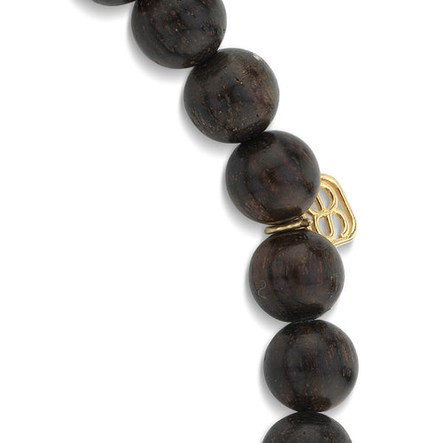 Men's Collection Gold & Diamond Cross Medallion on Dark Wood