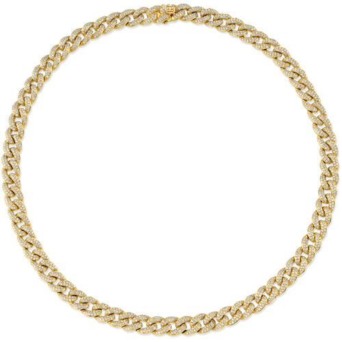Gold & Small Diamond Link Necklace