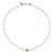 Gold Bezel Sapphire & Diamond Small Eye Anklet