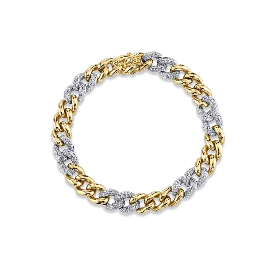 Gold & Diamond Small Link Bracelet - Sydney Evan Fine Jewelry