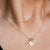 Gold & Emerald Small Clover Charm