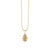 Gold & Rainbow Mini Hamsa Charm