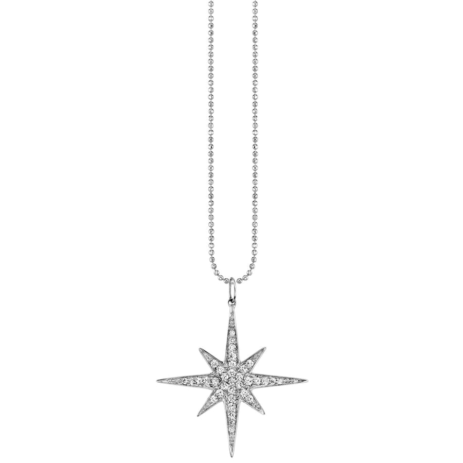 Gold & Diamond Large Starburst Charm - Sydney Evan Fine Jewelry
