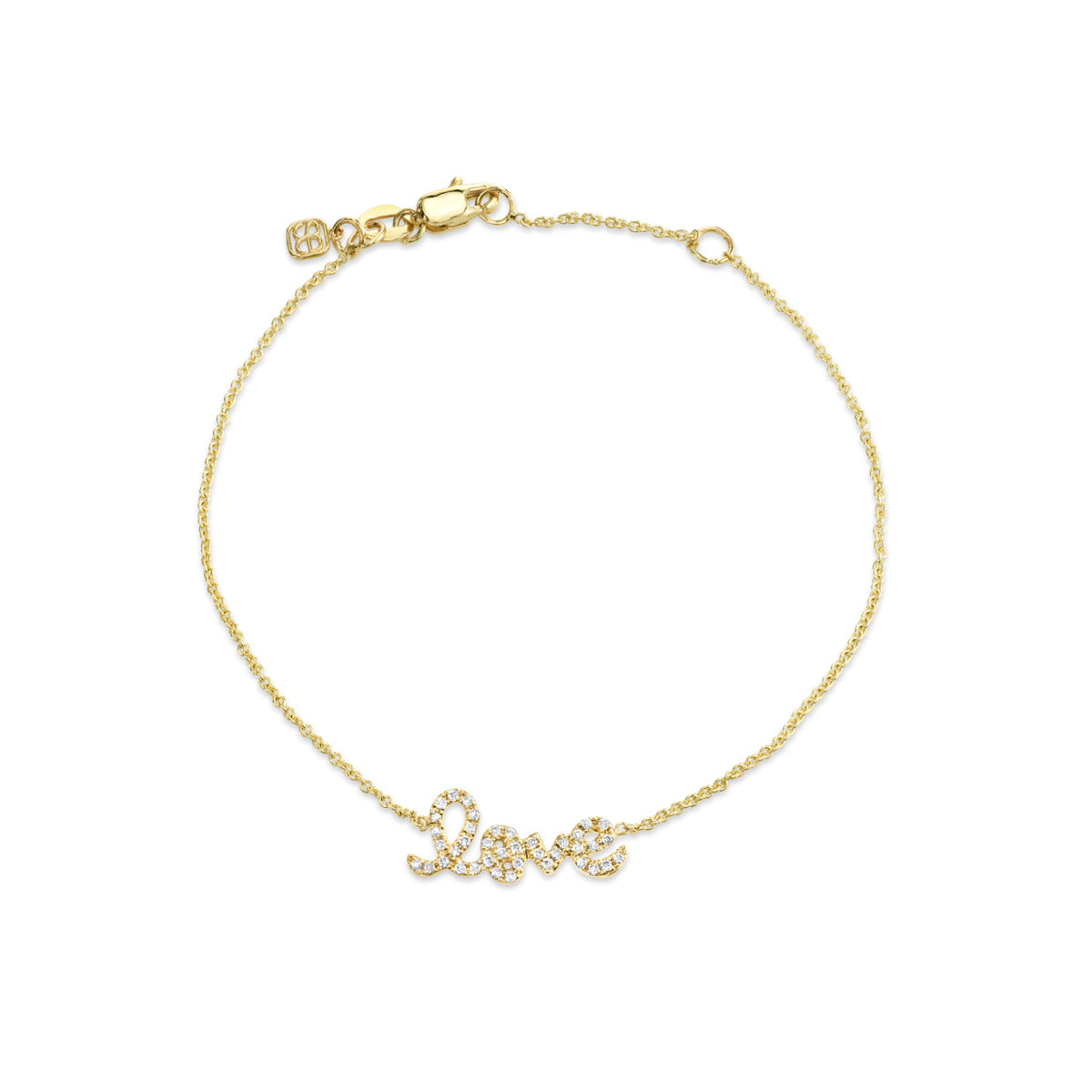 & Pavé Diamond Love Bracelet