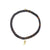 Men's Collection Gold & Diamond Horn on Dark Brown Heishi