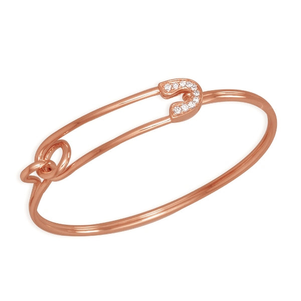 Gold & Diamond Safety Pin Bracelet - Sydney Evan Fine Jewelry