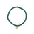 Men's Collection Gold & Diamond Small Clover on Malachite