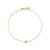 Kids Collection Gold & Diamond Tiny Disc Bracelet