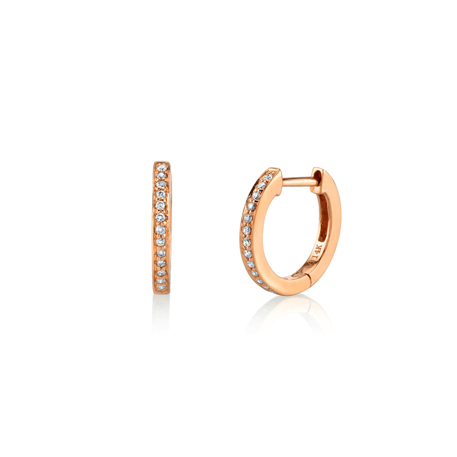 Kids Collection Gold & Diamond Huggie Hoops - Sydney Evan Fine Jewelry