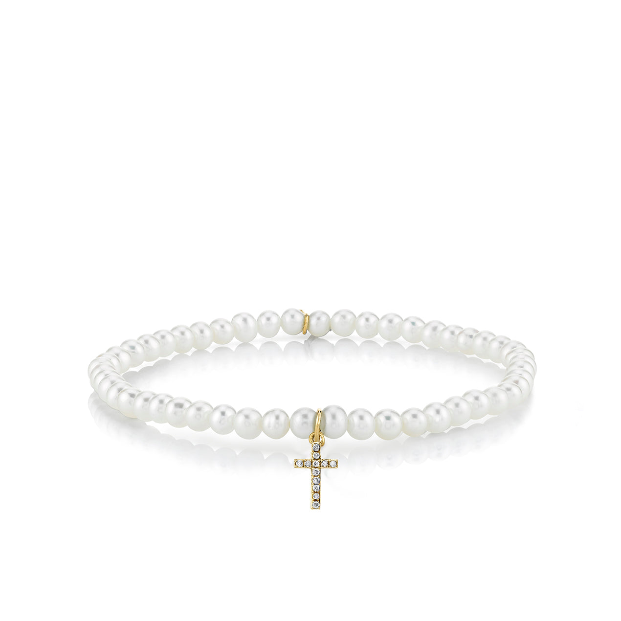 Shop Sydney Evan 14k Gold & Diamond Cross on Pearls