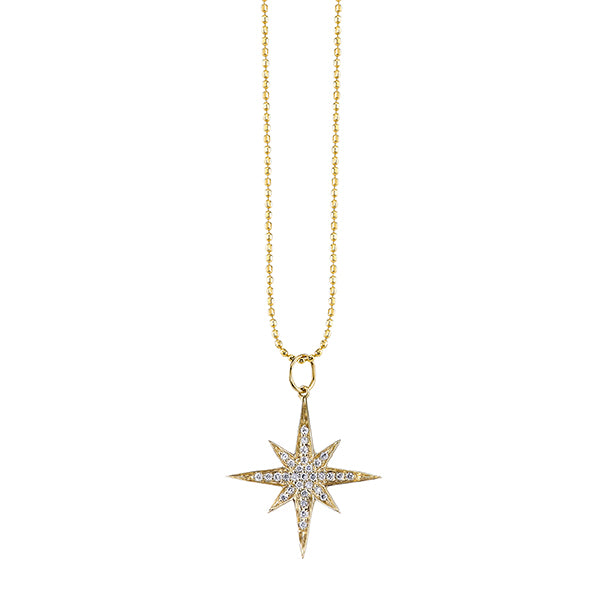 & Diamond Medium Starburst Charm
