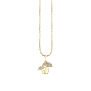 Gold & Diamond Mushroom Charm - Sydney Evan Fine Jewelry