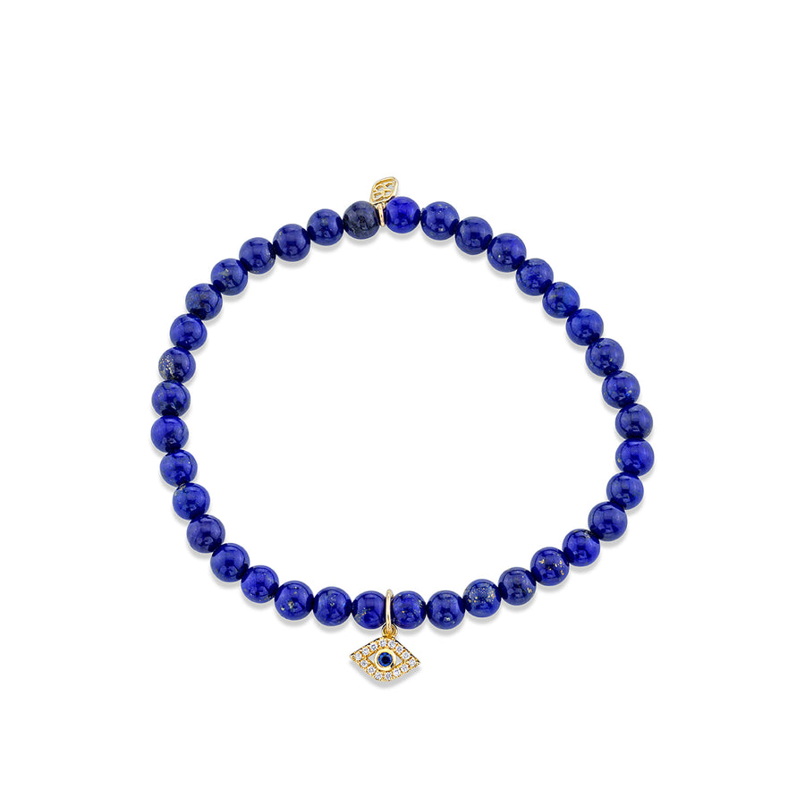 Kids Collection Gold & Diamond Eye on Lapis - Sydney Evan Fine Jewelry