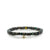 Men's Collection Gold & Diamond Bezel Eye on Black-Blue Ethiopian Opal