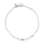 Gold Enamel Mini Eye Anklet