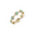 Gold & Diamond Small Bezel Evil Eye Eternity Ring