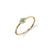 Gold & Diamond Small Bezel Evil Eye Ring