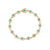 Gold & Diamond Bezel Evil Eye Link Bracelet with Turquoise Center