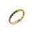 Gold & Rainbow Large Eternity Ring