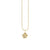 Kids Collection Gold & Diamond Small Paw Print Necklace
