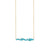 Gold & Turquoise Cocktail Bar Necklace