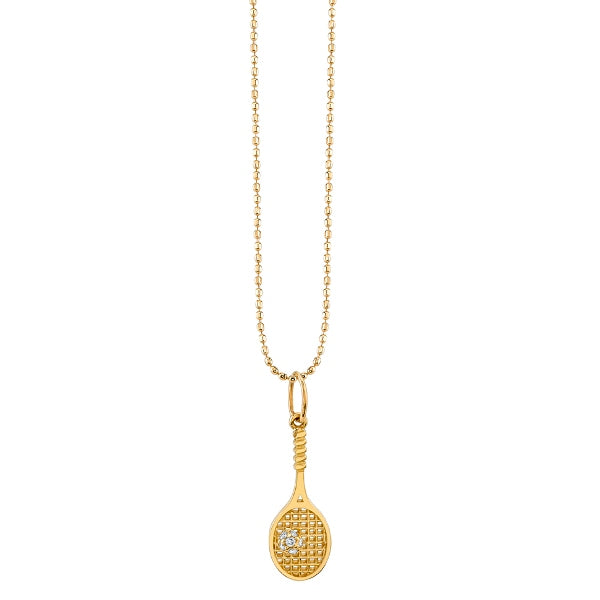 Tennis charm necklace discount