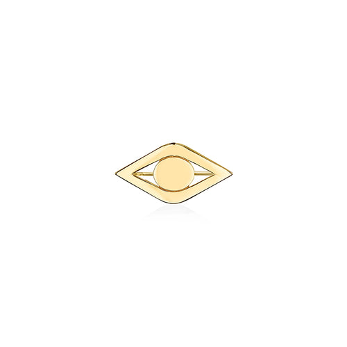 Pure Gold Large Eye Brooch