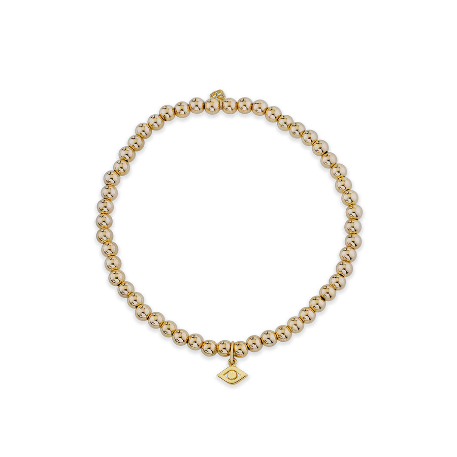 Men's Collection Pure Gold Eye on Gold Beads - Sydney Evan Fine Jewelry